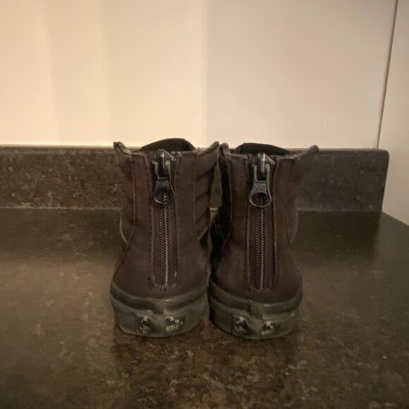 Vans Sk8-Hi Zip Kids 'Pop Check - Black' -Size 13C - Picture 5 of 8